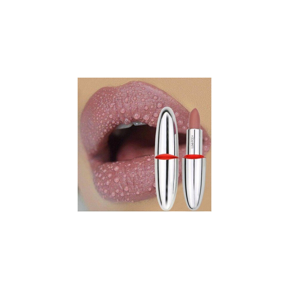 Blowuponline5 Cream,Brown (01) 14 Matte Lipstick Lipstick Waterproof Velvet Lipstick Glossy Brown Nude Matte Lip Makeup Lasting Lipstick