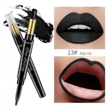 (03) 15 Color Lips Makeup Lipstick Sexy Red Lip Matte Long Lasting Lip Pencil Waterproof Stick Liner Double-end Black Matte Lipsticks
