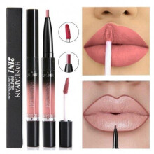 (1) 14 Color Liquid Lipstick Matte Red Lips Makeup Long Lasting Waterproof Matt Lip Stick Nude Pink Lips Liner Pencil Gloss Makeup