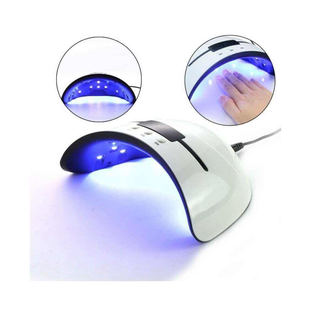 36W Nail Polish Dryer UV LED Lamp Manicure Timer Gel Curing Light