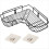 Punch-Free Corner Shower Shelf Rack Kitchen Bathroom Storage Rack 9