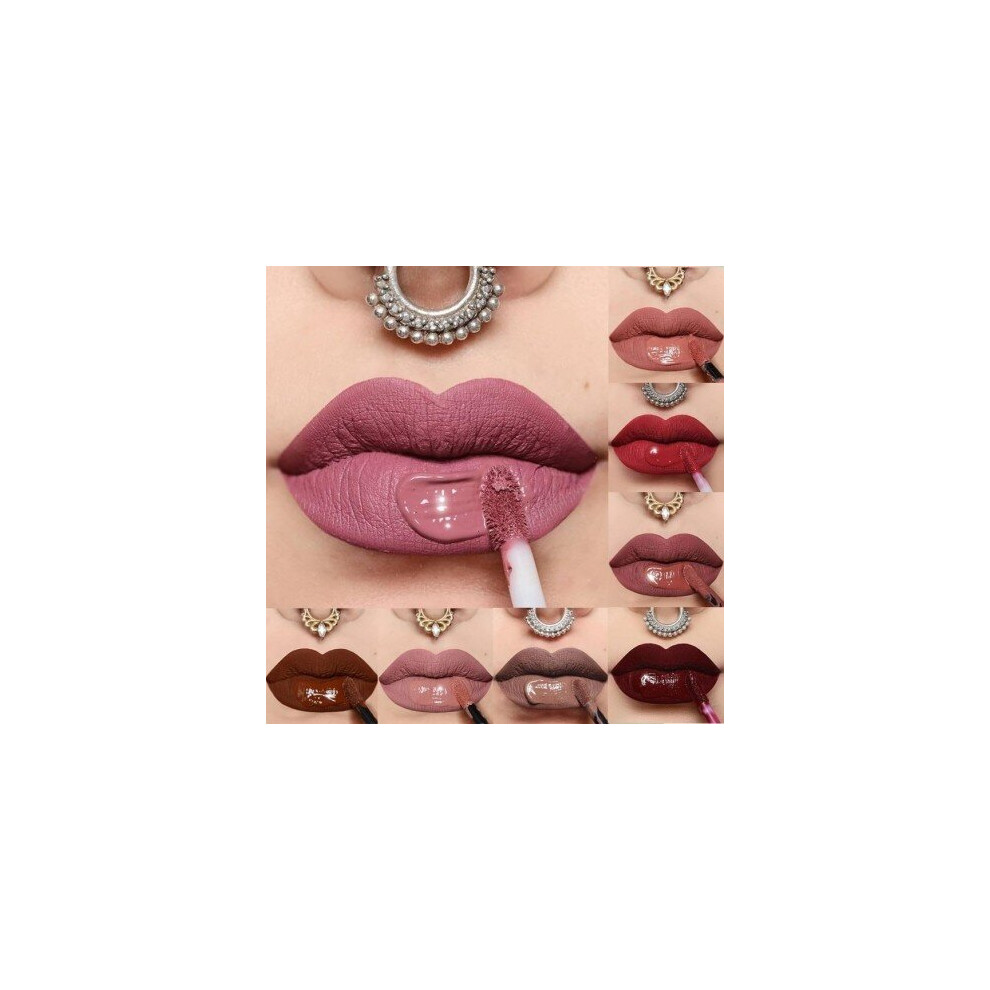 Blowuponline5 Pink (23) 24 Matte Lipstick Waterproof Lip Gloss Lipstick Lasting Moisturizing Lips Ladies Makeup Lipstick Professional Cosmetics