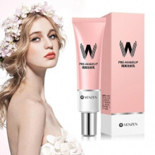 (1 Pcs) 30ml VENZEN Hydrating Bottoming Cream Pink Isolation Makeup Pre-milk Base Concealer Primer Invisible Pore Korea Cosmetics TSLM1