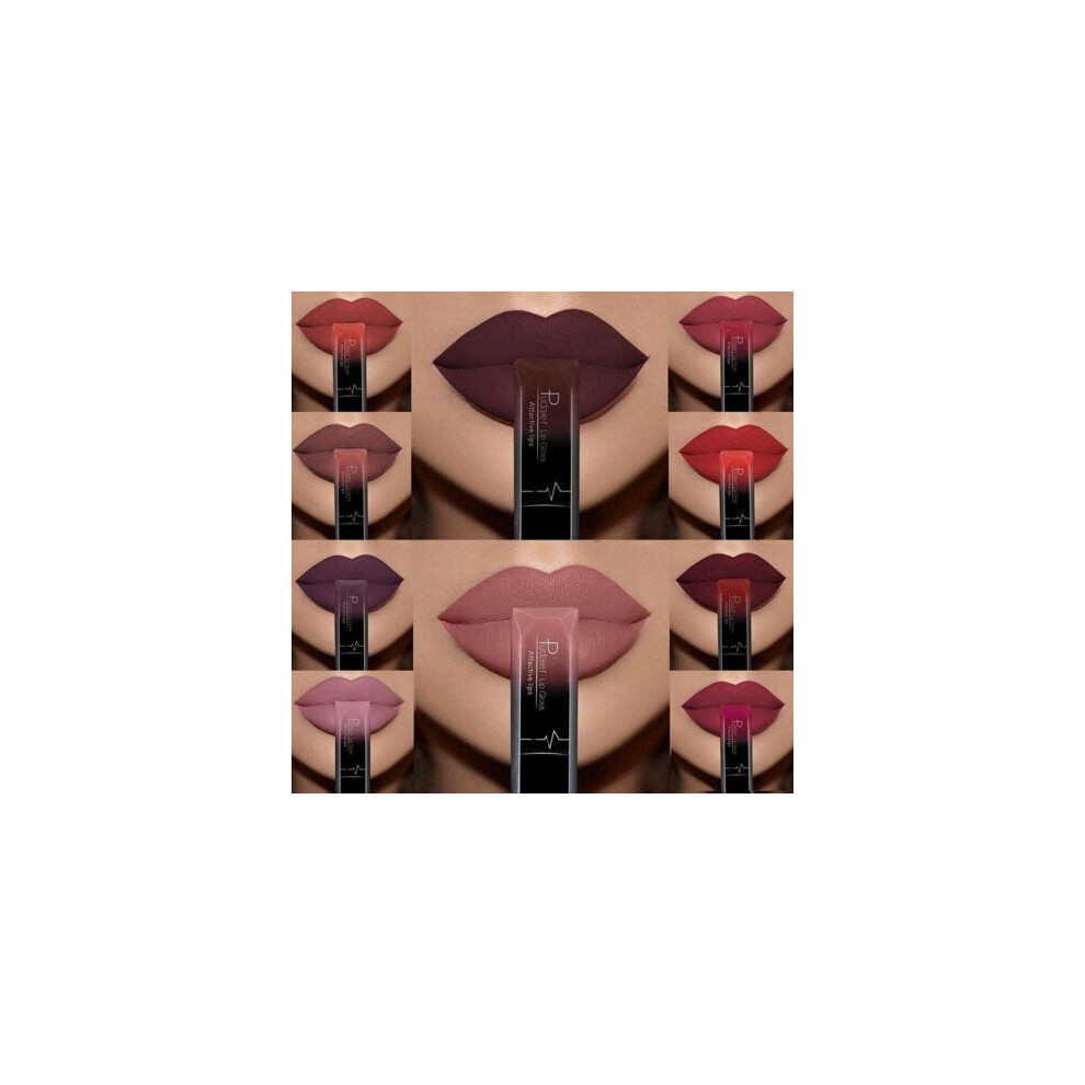 Blowuponline5 Black,Cream,Purple (09) 21Color Hot Waterproof Lip Gloss Matte Liquid Lipstick Matte Lipstick Lipkit Cosmetics Makeup Nude Purple Black Rose