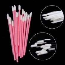 (50pcs pink) 50/100 PCS Disposable Lip Brush Women Cleaning Lipstick Eyelash Eyebrow Accessories Wholesale Gloss Wands Applicator MakeUp Tool
