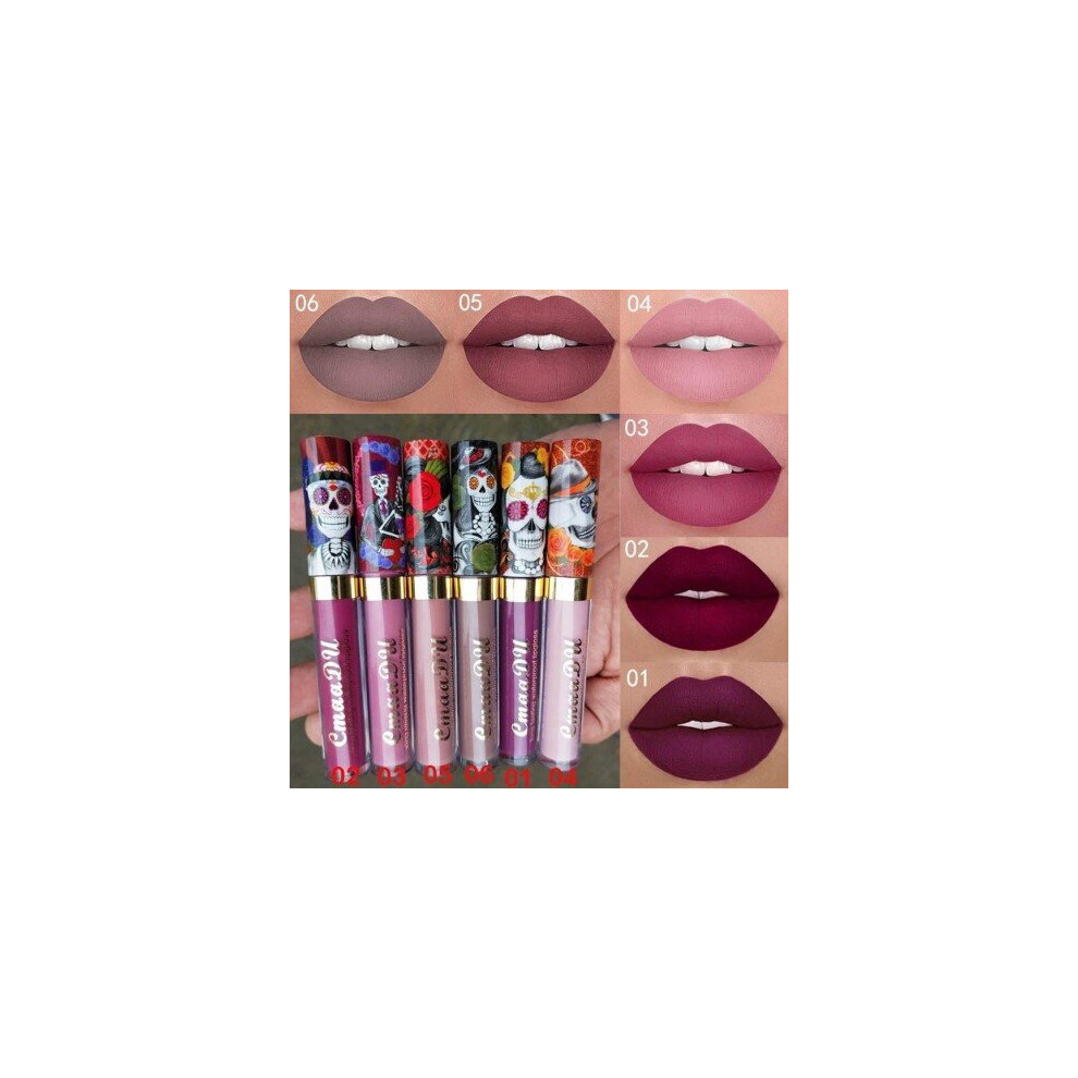 Blowuponline5 Cream (05) 6 Color Velvet Matte Liquid Lipstick Makeup Waterproof Nude Lipstick Pigment Lip Gloss For Women Beauty Cosmetics Brand Lip Tint