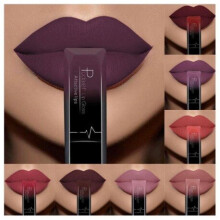 (12) Nude Matte Liquid Lipstick Waterproof Velvet Lipsticks Long Lasting Women Lips Makeup Sexy Red Lip Gloss Tint 21 Colors