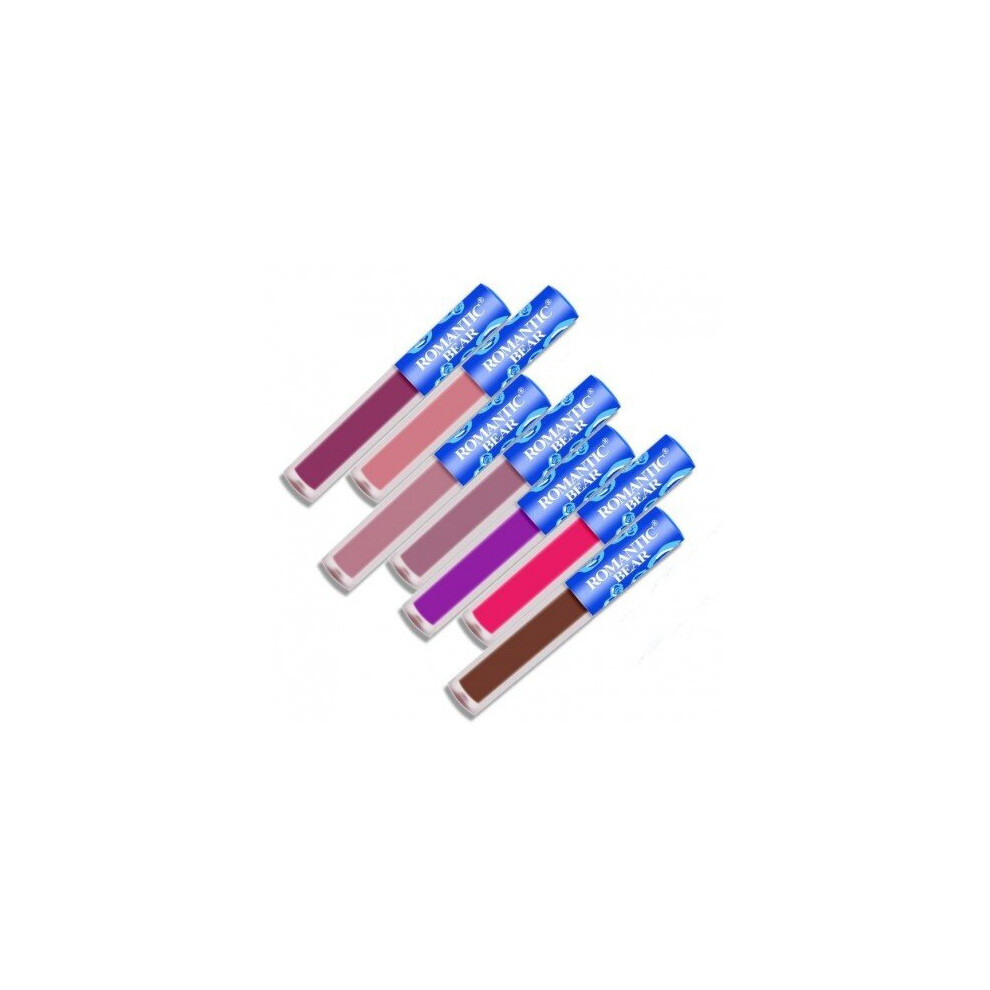 Blowuponline5 (Salem) Matte Lipstick Beauty Batom Romantic Bear Brand Long Lasting Labiales Rouge A Levre Matte Liquid Waterproof Makeup Lipstick