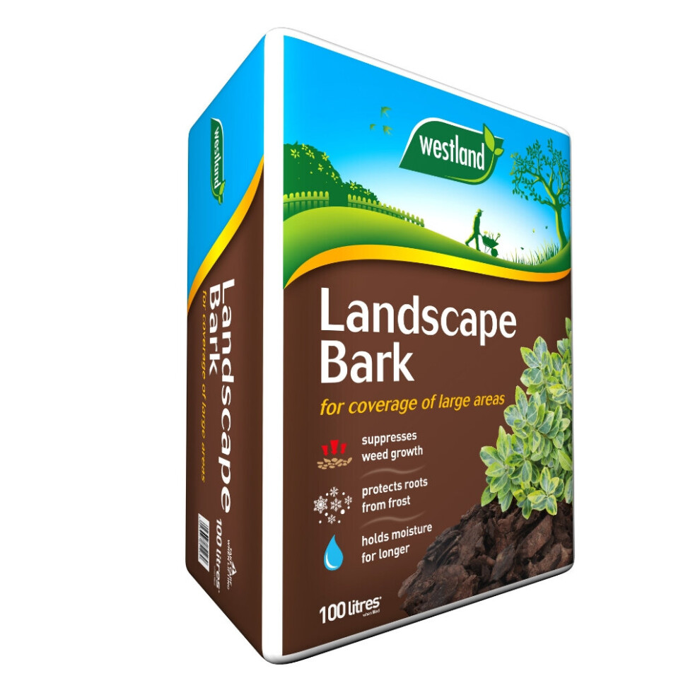 WESTLAND LANDSCAPE BARK 100L HELP SUPPRESS WEED GROWTH, LOW MAINTENANCE BEDS