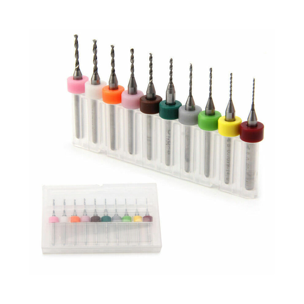 Photos - Bits / Sockets PCB Print Circuit 10Pcs 0.6-1.5mm CNC Board Carbide Mini Micro Drill Bits