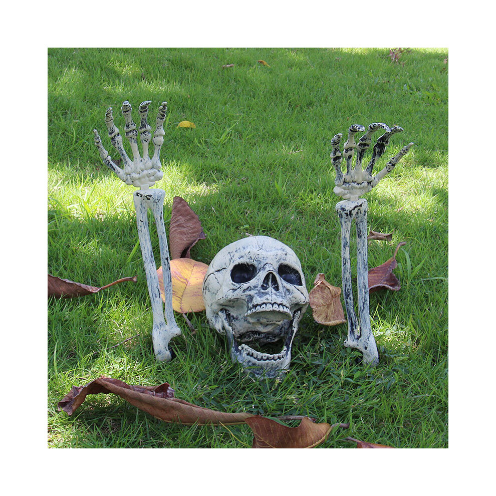 Halloween Party Skull Arm Three-piece Suit 3 Piece Halloween Horror Buried Alive Skeleton Skull Garden Yard Lawn Decorations