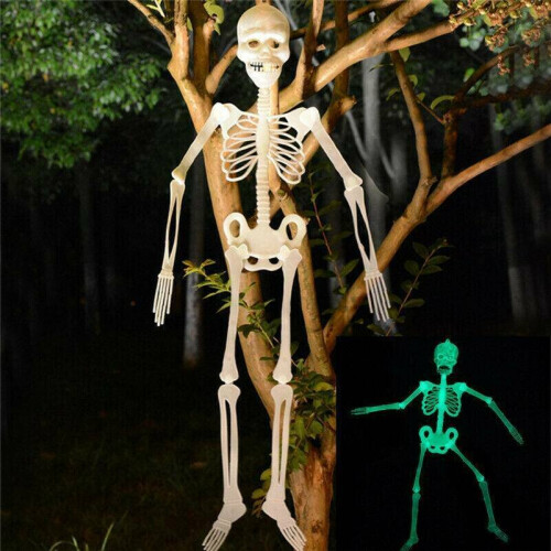 Halloween Hanging Skeleton Luminous Scary Props Outdoor Party Decoration