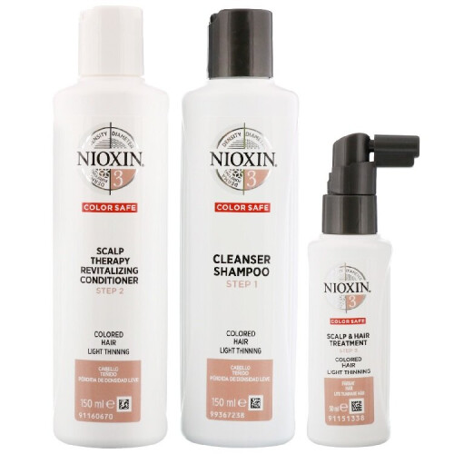 Nioxin Nioxin 3D Care System - System 3, 3 Part System Kit For Colored Hair And Light Thinning