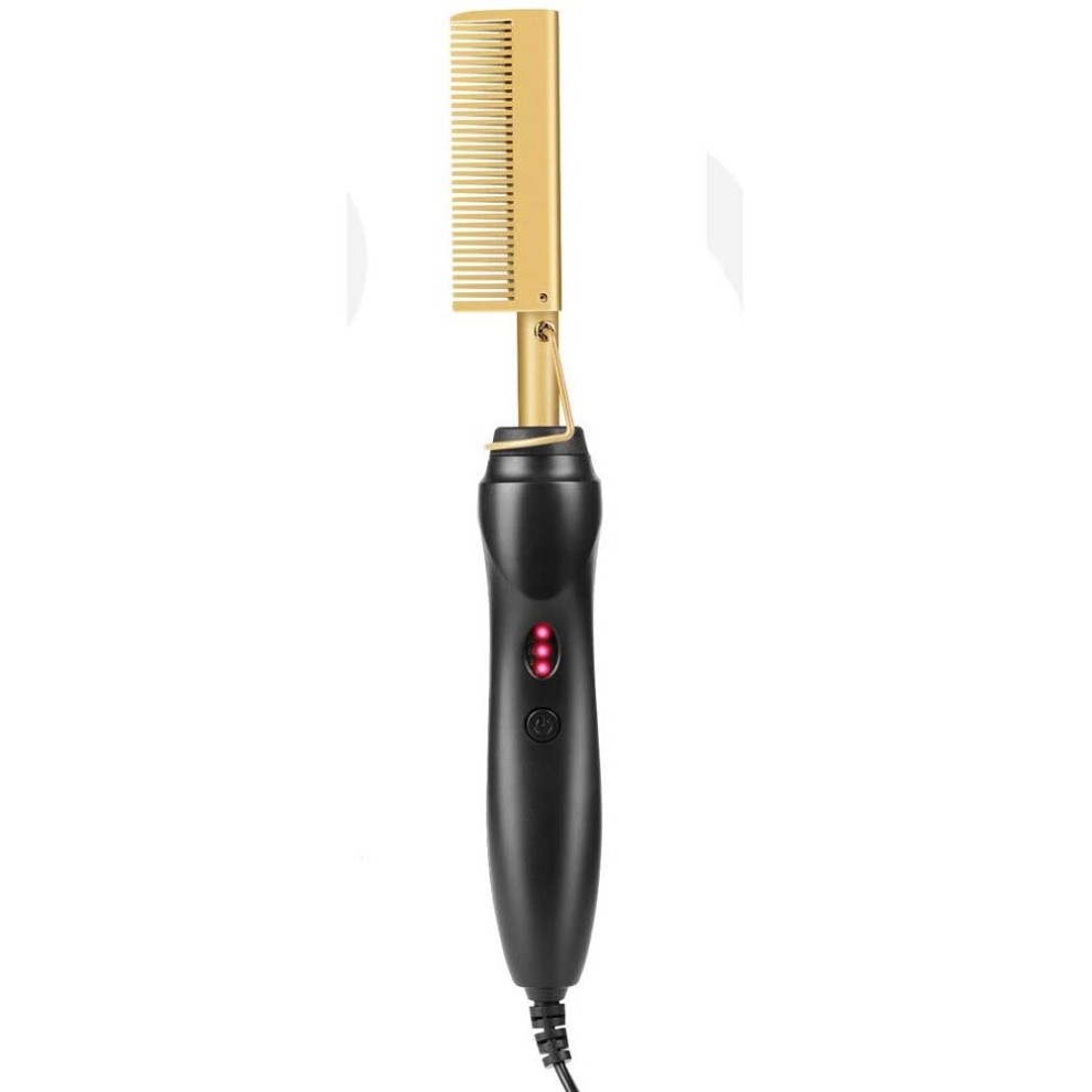 Electric Hot Comb | Hair Straightening Comb & Curling Iron
