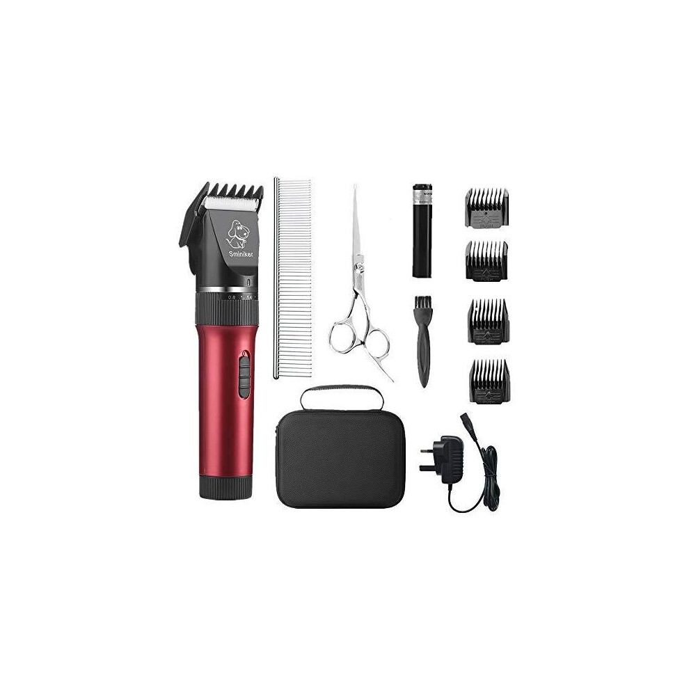 Sminiker Professional Low Noise Pet Clippers Rechargeable Cordless Cat And Dog Clippers Dog Trimmer Professional Dog Shaver With Storage Bag For Cat