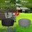 (34*15in) Outdoors Fire Pit Cover Waterproof Dustproof Cover 6
