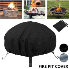 (34*15in) Outdoors Fire Pit Cover Waterproof Dustproof Cover