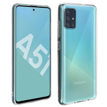 Back case + Screen Protector Tempered Glass Clear Samsung Galaxy A51 Transparent