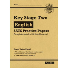 KS2 English SATS Practice Papers Pack 5 for the 2021 tests by Books & CGP