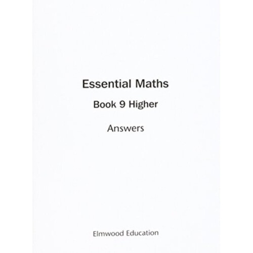 Essential Maths 9 Higher Answers by Rayner & David