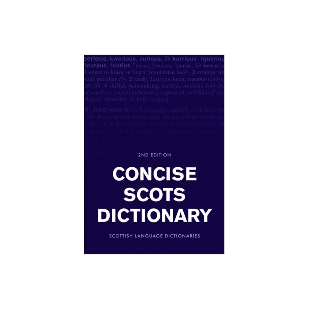 Edinburgh University Press Concise Scots Dictionary By Edited By Scottish Language Dictionaries