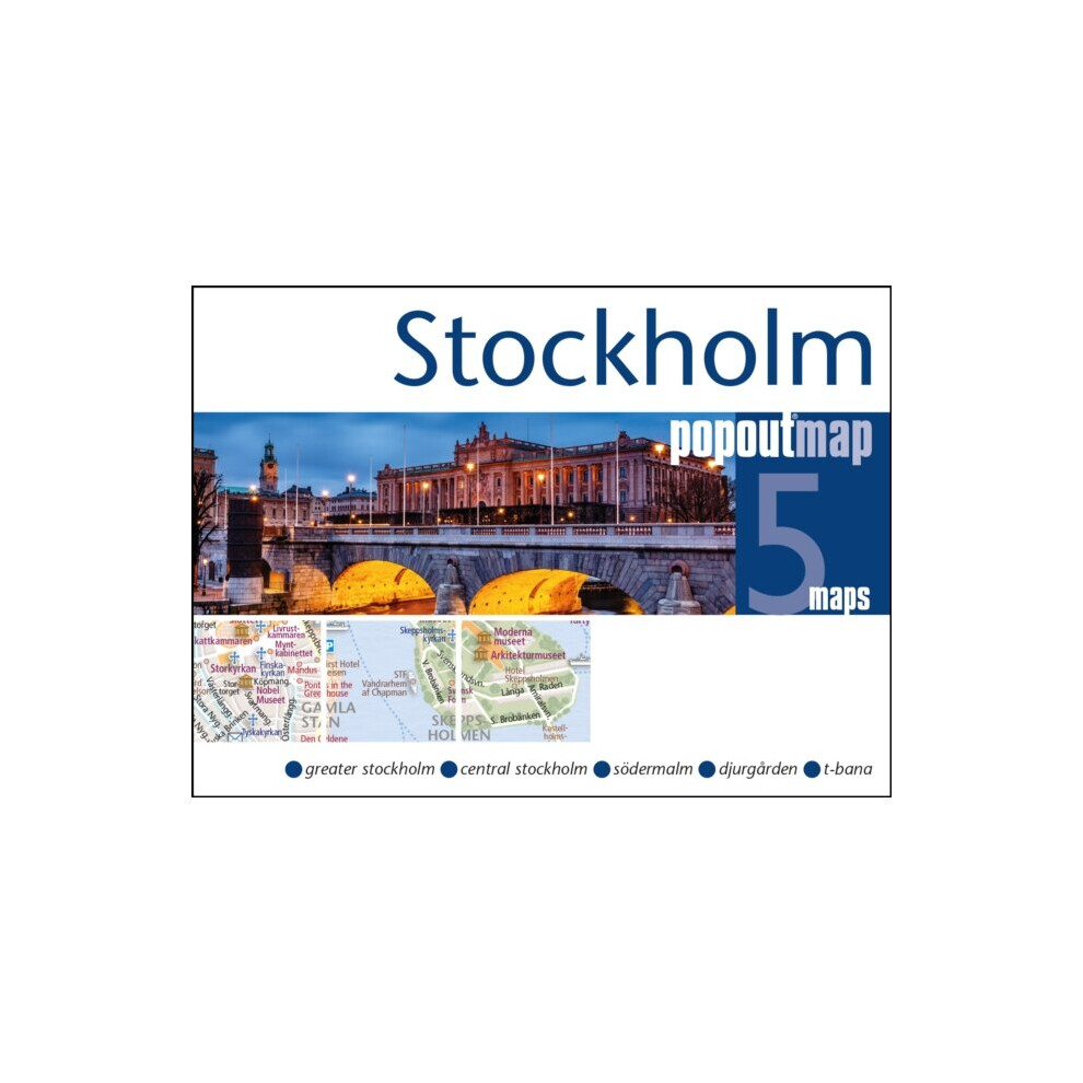 Compass Maps Stockholm Popout Map