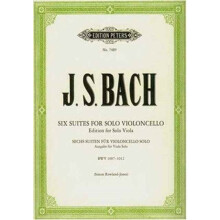 6 CELLO SUITES ARR FOR VIOLA by BACH & JOHANN SEBASTI
