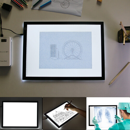 A3 LED Stencil Light Box Artist Tracing Drawing Copy Plate Table Gifts 2