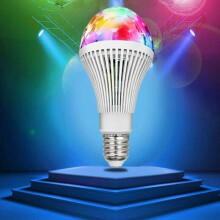 3W LED RGB Light Bulb Colour Change KTV Disco Party Magic Rotating Flash Lamp