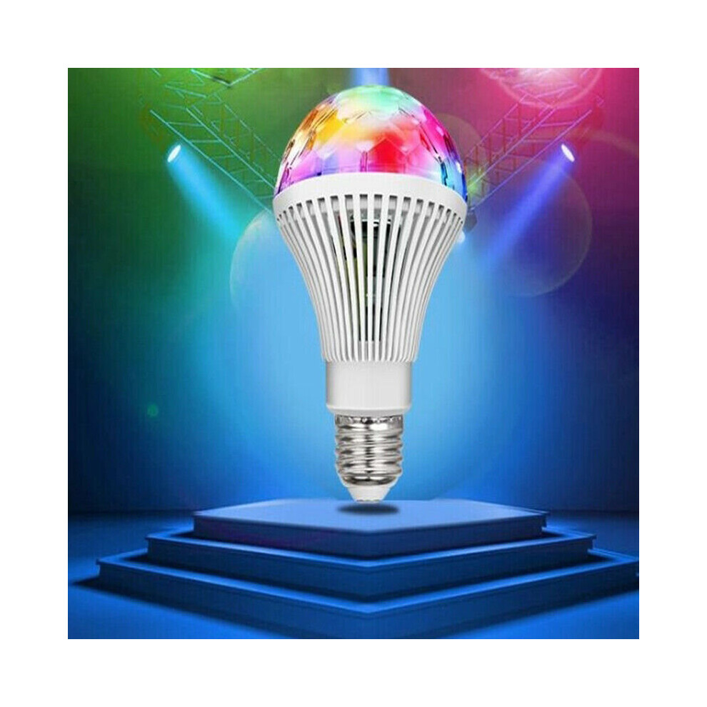 Eranpo 3W Led Rgb Bulb Colour Change Ktv Disco Party Magic Rotating Flash Lamp Light