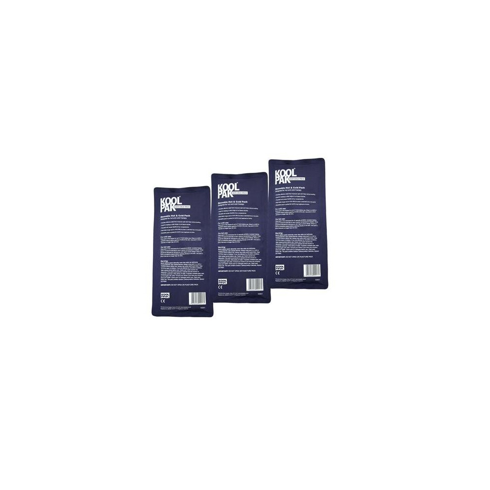 Koolpak Deluxe Reusable Hot/Cold Gel Packs - x3 (Triple Pack)
