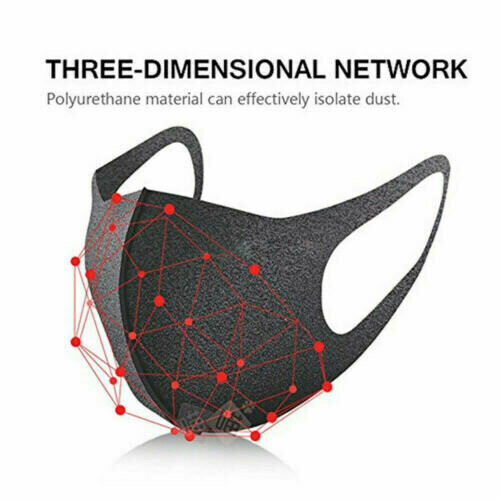 NEW 1 x Face Mask Breathable Washable Reusable 2