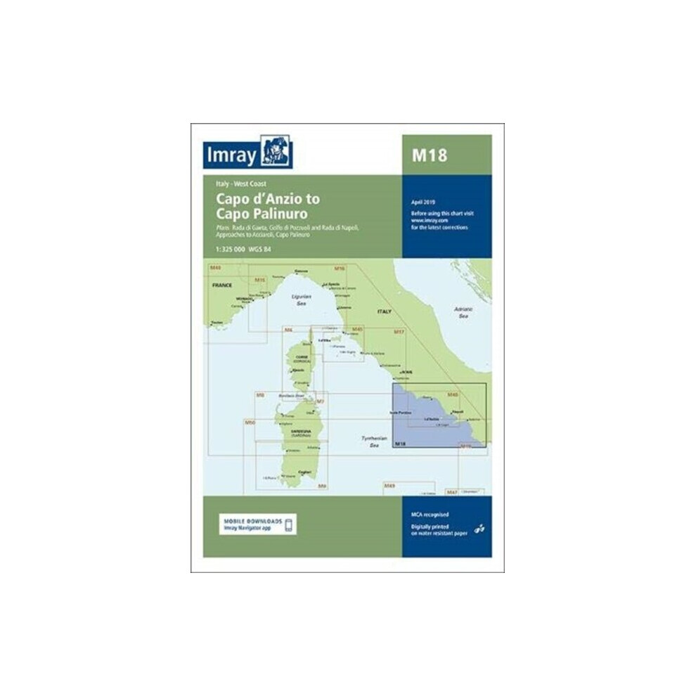 Imray & Laurie & Norie & Wilson Ltd Light Imray Chart M18 By Imray