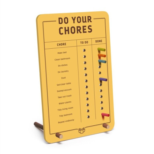 Knock Knock Do Your Chores Desktop Pegboard by Created by Knock Knock