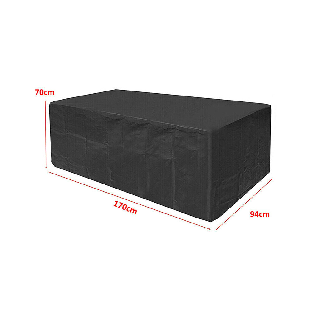 (170*94*70CM) Heavy Duty Garden Patio Furniture Table Chair Bench Cover Set Outdoor Waterproof