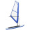VidaXL vidaXL Inflatable Stand Up Paddleboard with Sail Set Blue and White Board Set 1