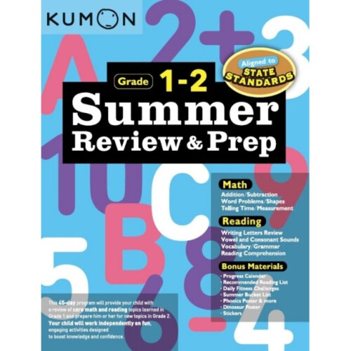 Summer Review & Prep 1-2 by Kumon