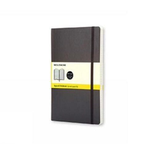 Moleskine Soft Cover Pocket Squared Notebook Black by Moleskine