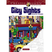 Creative Haven City Sights Color By Number by Toufexis & George