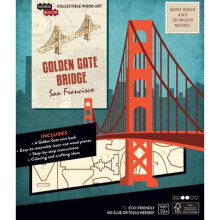 IncrediBuilds San Francisco Golden Gate Bridge Book and 3D Wood Model by Insight Editions