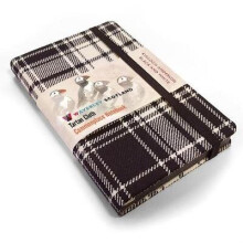 Waverley S.T. M Black & White Pocket Genuine Tartan Cloth Commonplace Notebook