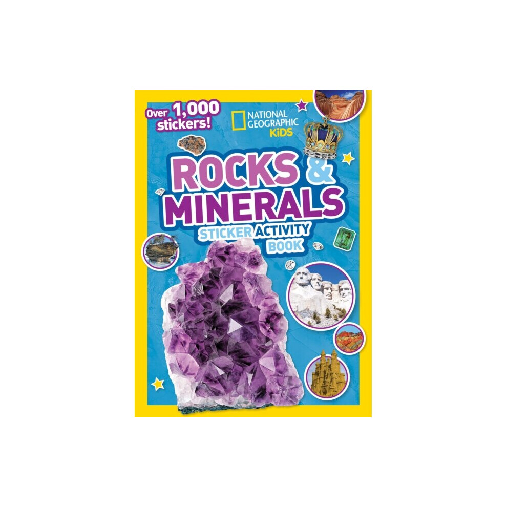 National Geographic Rocks And Minerals Sticker Activity Book By Kids