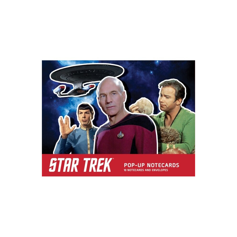 Running Press & U.s. Star Trek Pop-Up Notecards By Carter & Chip