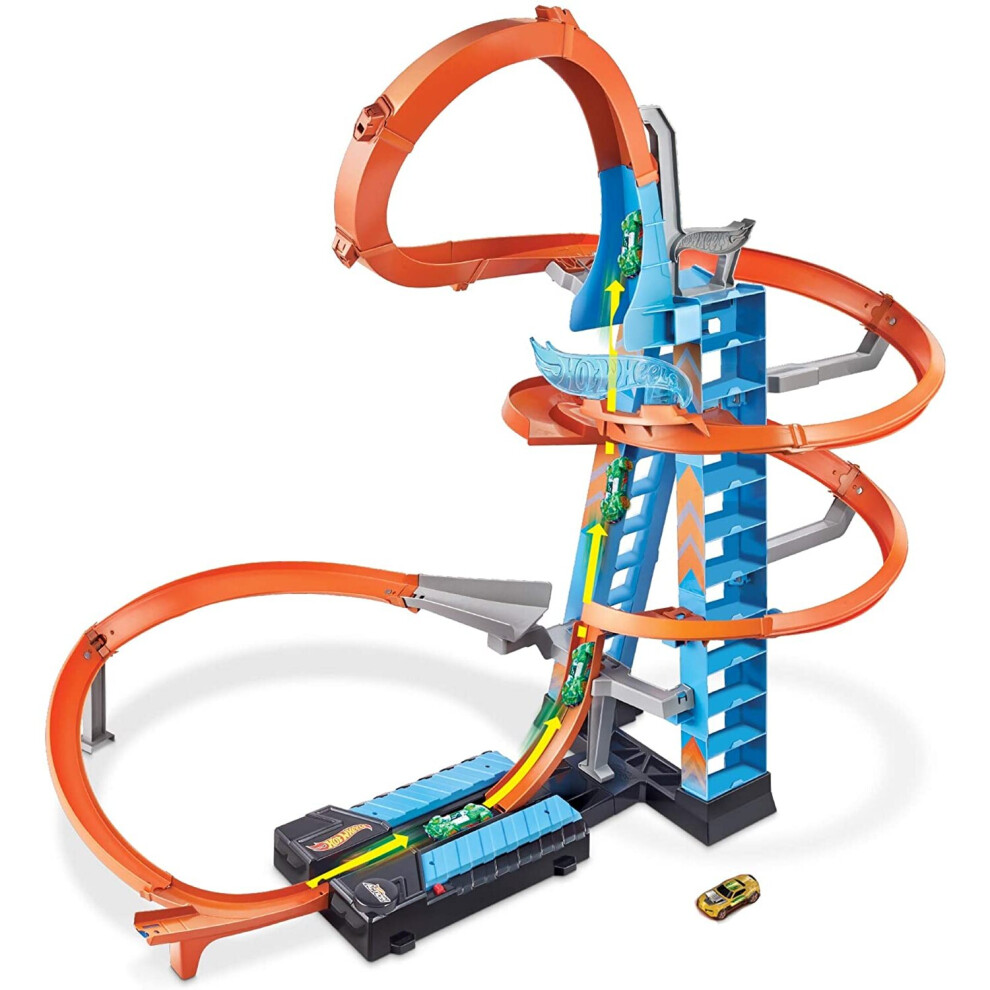 Hot Wheels Sky Crash Tower Track Set