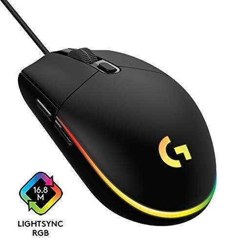 Logitech Mouse da gioco - Filare - Logitech G - G203 - Nero