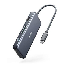 Anker USB C Hub, PowerExpand+ 7-in-1 USB C Hub Adapter, with 4K HDMI, Power Delivery, USB C Data Port, microSD and SD Card Reader, 2 USB 3.0 Ports,