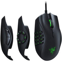 Razer Naga Trinity - MOBA / MMO Gaming Mouse (3 Interchangeable Side Plates, 16,000 DPI 5G Optical Sensor, Up to 19 Programmable Buttons), Black