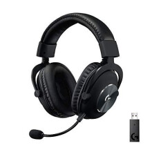 Logitech G PRO X Wireless Lightspeed Gaming Headset, Blue Voice Mic, 50 mm PRO-G Drivers, DTS Headphone, X 2.0 Surround Sound, 20+ Hour Battery Life