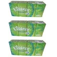 Kleenex Balsam Multipack Tissues 8 pocket packets of 9 sheets each (Pack of 3)
