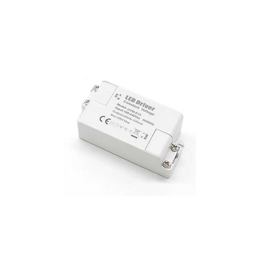 Varicart Ip44 24V 0.625A 15W Led Driver, Universal Regulated Ac Dc Switching Power Supply, Constant Voltage Transformer Adaptor For Cctv Camera Stri 6971771264622